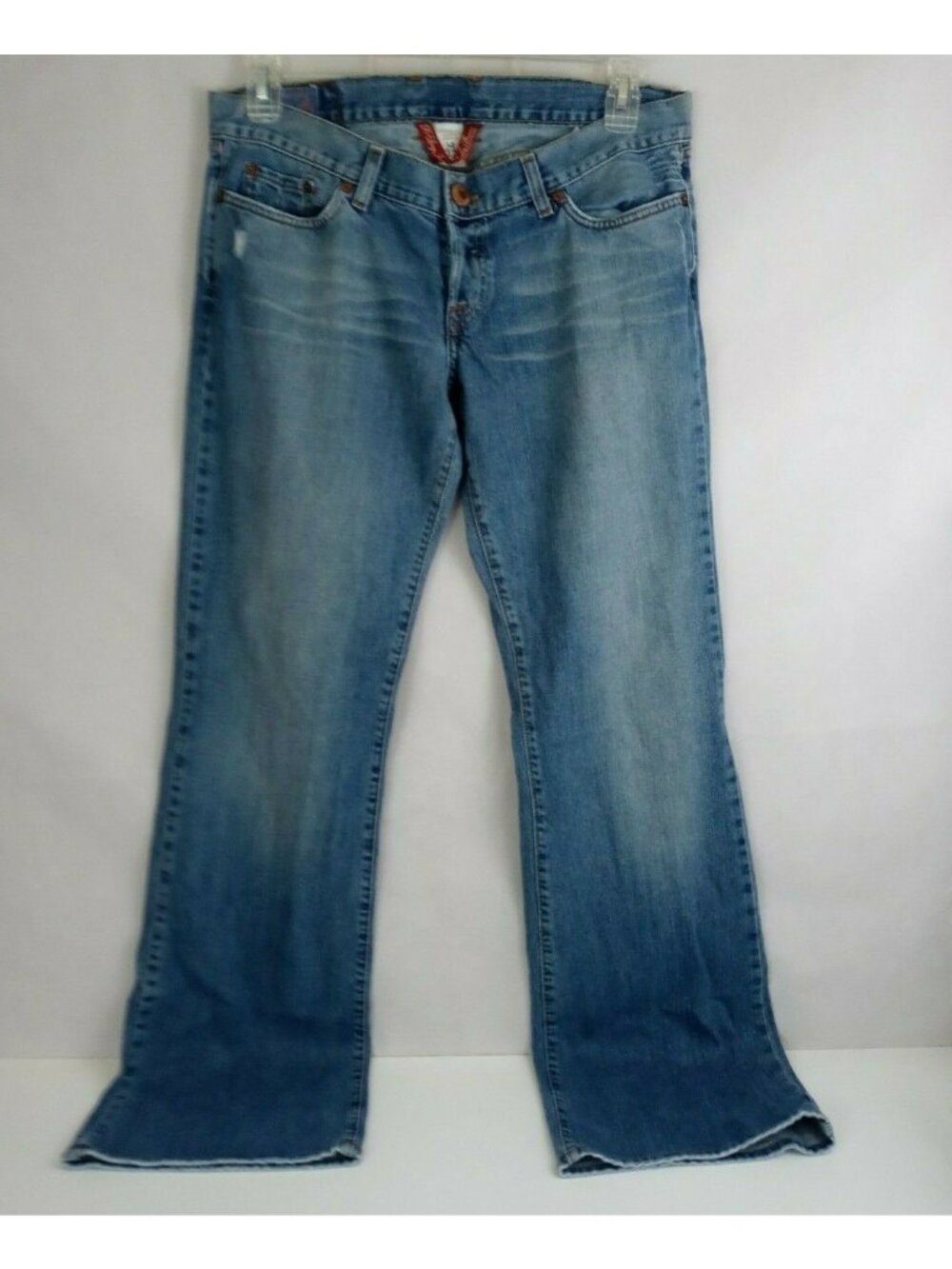 Lucky Brand Distressed Whiskered Ripped Jeans Size 14/32